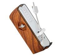 Mechanical Metronome for Piano Violin Guitar Practice, Mini Wood Grain Rhythm Trainer, Precise Tempo Guide for Musical Instruments, Wood and Metal Design, Portable Tempo Keeper