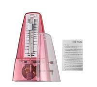 Mechanical Metronome, Portable Adjustable Accurate Beat Speed Loud Sound Beginners Accessories for Piano Guitar Drum Violin Guzheng Saxophone (Pink)