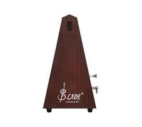 Mechanical Metronome Tower Type Bell Ring Metronome Vintage For Guitar Ukulele Piano Practice Musical Instrument Universal(Teak Color)