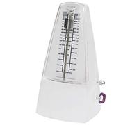 Mechanical Metronome, Traditional Wind Up Mechanical Metronome for Piano Guitar Bass Drum Violin and Playing Instruments(Color:Wit)