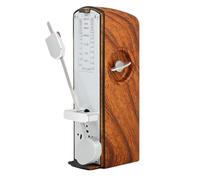 Mechanical Metronome Universal ABS Metal Pendulum Fluid Speed 60-208 BPM Practical Instrumental Musician Adults White Red Bordeaux 4.33×1.18×2.01in