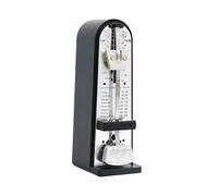 Mechanical Metronome with Loud Sound for Piano Guitar Violin Ukulele Saxophone, Portable Metal Analog Tempo Tool for Musicians and Beginners- Black