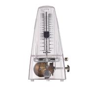 Mechanical Metronomes For Piano, Portable Metronome Adjustable Beat Speed Lightweight Loud Sound for Guitar Drum Guzheng Accurate Beat (White)