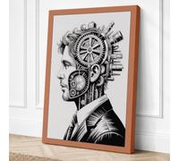 Mechanical Mind Industrial Canvas Wall Art Print 24x16 Inch (61 x 41 cm)