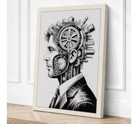 Mechanical Mind Industrial Canvas Wall Art Print 30x20 Inch (76 x 51 cm)