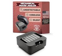 Mechanical Mouse Jiggler Undetectable Device - No USB No Software Required, Keeps Computer Awake - Cordless and Wireless Mouse Mover Works for 12-24 Months on AA Battery