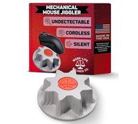 Mechanical Mouse Jiggler Undetectable Device - No USB No Software Required, Keeps Computer Awake - Cordless and Wireless Mouse Mover Works for 12-24 Months on AA Battery