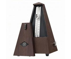 Mechanical Musical Metronome Manual Wind With Sliding Weight Adjustable Tempo Scale For Sight Reading Rhythm Training Suitable For Music Teachers, Brown