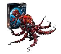 Mechanical Octopus Building Blocks Set for Adults, 882 PCS Cyber Deep Sea Octopus Model Toys, Posable Animals Bricks Kit Creative Present for Kids Aged 8+