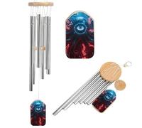 Mechanical Octopus Eyes Wind Chimes for Outside Memorial Wind Chime (20.5') Large Outdoor Deep Tone Windchime Unique Aluminum Windchimes for Garden Hanging Decor, Sympathy Gifts