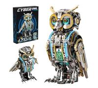 Mechanical Owl Building Blocks Set - 1296PCS Technik Robot Bird Bricks Kit, Collection Animal Model for Home Decor, STEM Education Toy, Creative Birthday Gift for Adult Teen