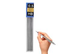 Mechanical Pencil Leads - 12 Pieces Smooth Graphite Material, Professional Writing Instrument, High Quality Pen Accessories, Versatile, Durable Refill Tube | For School Teenagers And Girls
