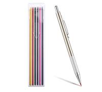 Mechanical Pencil Set, Mechanical Pencil 2 mm, Full Metal Automatic Pencil, Ergonomic Design, 12 Refills, Mini Sharpener, Non-Slip Handle, Ideal for Art, Writing and Sketching