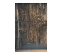Mechanical Pipeline Wall -Print 1000 Piece Picture Puzzle -Wooden,Family-Friendly Fun For All Ages,For Relaxation And Gift-Giving.