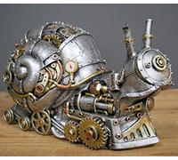 Mechanical Punk Style Snail Sculpture - Steampunk Animal Statue for Modern Home Decor - Resin Carved Art for Coffee Table, Living Room, Entrance, Shelf