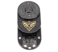 Mechanical Push Slider, Shield Pattern Stainless Steel Brass Fingertip Haptic Slider Handheld Coin Toy, Experience Captivating Sensation for Stress Relief
