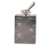 Mechanical Push Valve, 2 Position 35 Way, Brass, Resistant to and High Pressure for Effective Air Control (TAC2-3V (TAC2-41V (wrench))