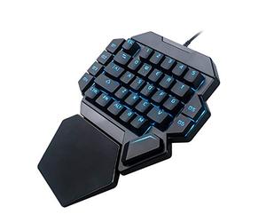 Mechanical RGB Blacklight Gaming Keyboard with Stable Blue Switch for Ultimate Performance, Macro Definition Function for win10/8/7/Vista, Plug and Play for Gaming Enthusiasts
