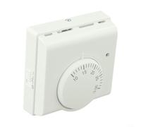 Mechanical Room Thermostat Non-Programmable Heating Controller with On/Off Switch, 2-Wire Potential-Free Contacts, 10A 220V AC, Adjustable 10-30°C for