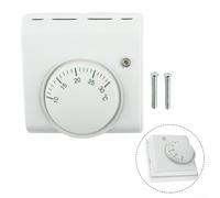 Mechanical Rotary Thermostat With On/Off Switch For Floor Heating, Controls Heating Automatically Based On Room Temperature Settings