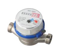 Mechanical rotor cold water meter for household cold water with digital pointer, built in filter to block large particles and adjustable rotation counter