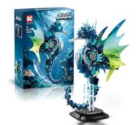 Mechanical Seahorse building block.Compatible with major brands Model STEM Educational Creative Construction Toy,Ocean Creature Collector's Item, Perfect Home Décor Gift for Boys Ages 8-16 1003pcs