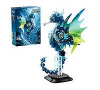 Mechanical Seahorse Building Set for Adults,1003 PCS Technik Deep Sea Creature Building Bricks Model, Marine Life STEM Educational Toy, Home Office Decor, Gift for Teens & Animal Lovers