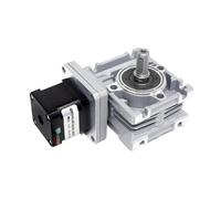 Mechanical Self-locking 42 NEMA17 Worm Gearbox Stepper Motor with Worm Reducer Hole/single/Double Right Angle Output Shaft(Ratio 5,42X48MM_DUAL AXIS OUTPUT)