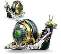 Mechanical Snail Building Blocks Set, 458 PCS Steampunk Snail Building Kit, Creative Insects Animal Bricks Model Toy, Home Office Decor Gift for Adults and Teens