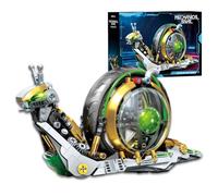 Mechanical Snail Building Blocks Set, Steampunk Animal Bricks Kit, 458PCS | Collectible Cyber Insect Model for Men and Women, Home Office Decor, STEM Education Toy, Creative Gift for Adults