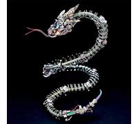 Mechanical Spiky Snake Building Kit, 3D Puzzle Metal Steampunk Snake DIY Assembly Jigsaw Model for Adults Gift Christmas (500+Pieces)