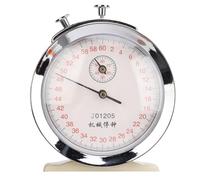 Mechanical Sports Stopwatch, Precise 60 Second 0.2s Chronograph Timing for Running Cycling Metal Plastic Round Dial 8.5 x 10cm Handheld Timer 1 Piece