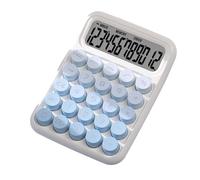 Mechanical Switch Calculator Handheld for Basic Numerical Calculation Sturdy Gradient Blue,16x11.5x3cm