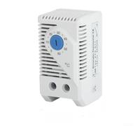Mechanical Temperature Controller 0-60C Heat Cool DIN | Dual Heating/cooling, 35mm DIN Rail, 110-250V AC, Flame-retardant ABS, Precise Manual Knob