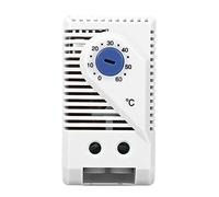 Mechanical Thermostat, 1Pcs 0-60℃ Adjustable Thermostat Switch, Compact Electromechanical Thermostat Temperature Controller Switch for Controlled Heaters/Filter Fans/Coolers etc(KTS011)