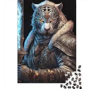 Mechanical Tiger Puzzles for Adults,1000 Piece Jigsaw Puzzles for Adults, Paper Puzzle Fun Decompressing Game 1000pcs (38x26cm)