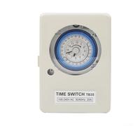 Mechanical time control switch with iron case, TB35 series, 24h control, high performance (48VAC/DC)