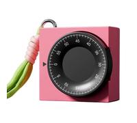 Mechanical Timer - ABS + Lanyard + Metal Movement 6.8×6.8×3.4cm | Cooking Timer With Hanging Rope | Kitchen Timer1 | Manual Countdown For Cooking Baking Studying Exercise And Time Management Designed