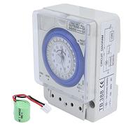 Mechanical Timer, Automatic 24 Hours Low Power Consumption Time Switch Electronic Components for Water Heaters Breeding 100-240VAC