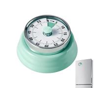 Mechanical Timer for Cooking - Magnetic 75dB Loud Countdown | Wind Up Minute Timer | Stainless Steel with Rotating, Precise Time Setting Tool for Kitchen Home School Classroom Studying Working