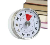 Mechanical Timer - Stainless Steel Kitchen Clock, Magnetic Mount Design, Manual Countdown Dials | Precise Time Control System, Alarm Reminder Tool for Cooking Student Tasks