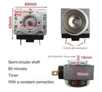 Mechanical timer with bell switch for electric pressure cookers, rice cookers, and ovens, dual duration timer supports 60 to 120 minutes for cooking time management (60min)
