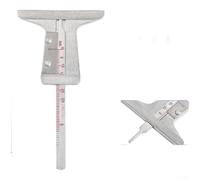 Mechanical Tire Tread Depth Gauge Built from Stainless Steel with 0 to 50mm Range for Use on For Cars Trucks Motorcycles and Fleet Vehicles (Silver)