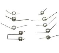 Mechanical Torsion Springs,4pcs/lot 0.8/0.9/1.2mm Spring Steel Wire Torsion Spring 125/145/160/180 Degree Spring Garbage can Spring Accessories(1.0 * 8 * 130°)