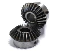 Mechanical Transmission Gear Bore, 2Pcs 1.5 Module Gear 16T 20 Teeth Bevel Gear 1:1 Bevel Gear 6mm 8mm 10mm 12mm Inner Hole 90 Degree Steel Gears With Screws miter worm(16 Teeth,15mm bore)