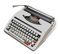 Mechanical Typewriter for Free Writing and Crafting - Portable Retro Inspired English Typewriter with Manual Functionality
