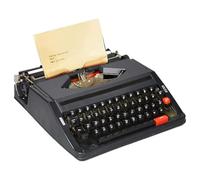 Mechanical Typewriter, Portable Manual Typewriter for Notes and Creative Writing, Traditional Design, Literary Gift for Writers