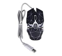 Mechanical USB Gaming Mouse RGB Light Star Crack Design Esports Grade Wire Rope Cord Perfect for Game Play Gaming Mice