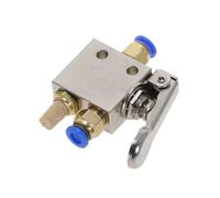 Mechanical Valve 1/8" Thread 2 Position 3 Way Spring Return Lever Air Pneumatic Switch Valve W Fittings(6MM)