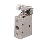 Mechanical Valve for Pneumatic Systems, 2 Position 3/5 Way Air Directional Control Valve with Brass Construction, Compatible with TAC2 Series Models(TAC2-41P (Roller))